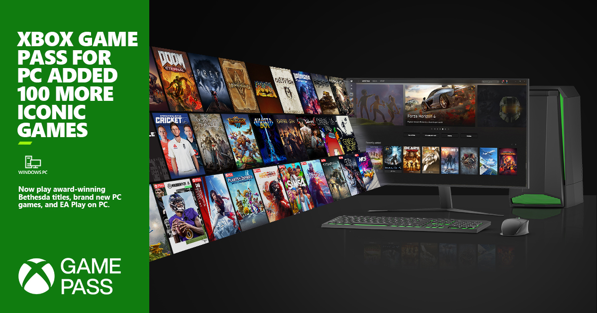 Xbox Game Pass for PC added 100 more iconic games 